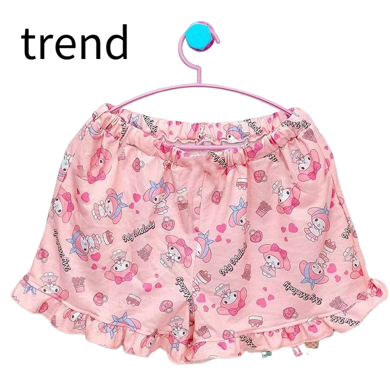 سانريوس لطيف السراويل مرحبا كيتي الكرتون السراويل فتاة فضفاضة أزياء عارضة مريحة للتنفس رقيقة نمط الاتجاه الراقية الهدايا #2