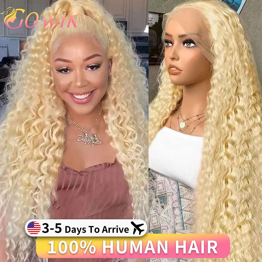 

40 Inch 613 HD Lace Frontal Wig 13x6 Curly Wigs Colored Water Wave Human Hair 13x4 Lace Frontal Wig 100% Human Hair Quality