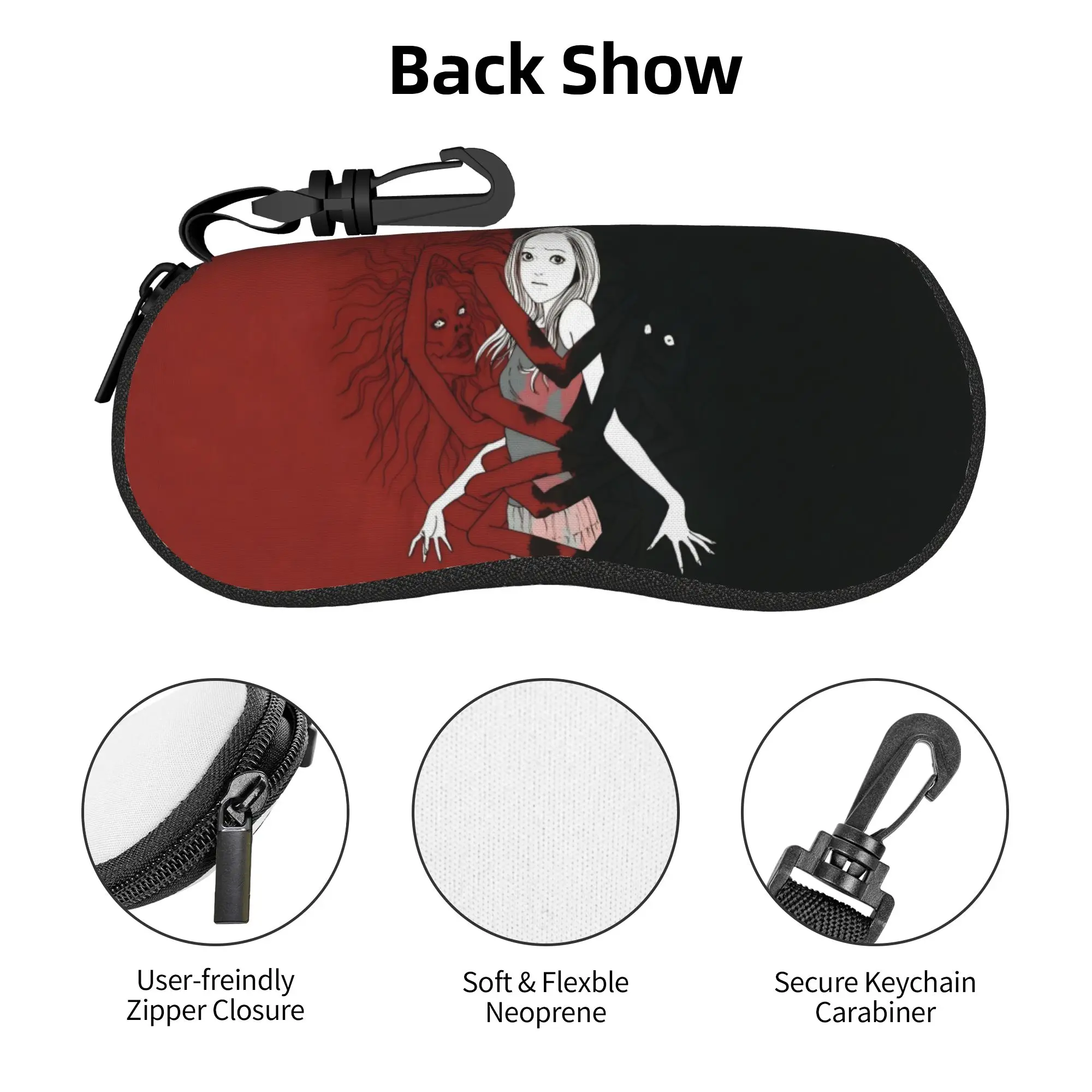 

Horror Anime Japan Junji Ito Glasses Case Cool Manga Shell Eyeglasses Case Sunglasses Box