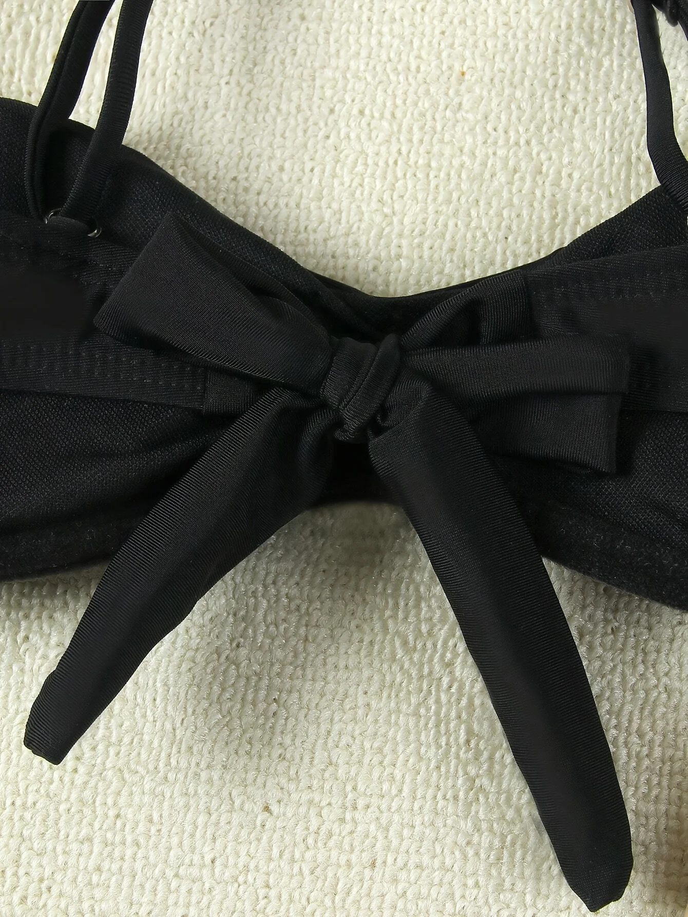 2026 Nieuwe dames sexy mode zwart-wit contrasterende bandeau-jurkstijl tweedelig badpak voor kustvakantie badmode