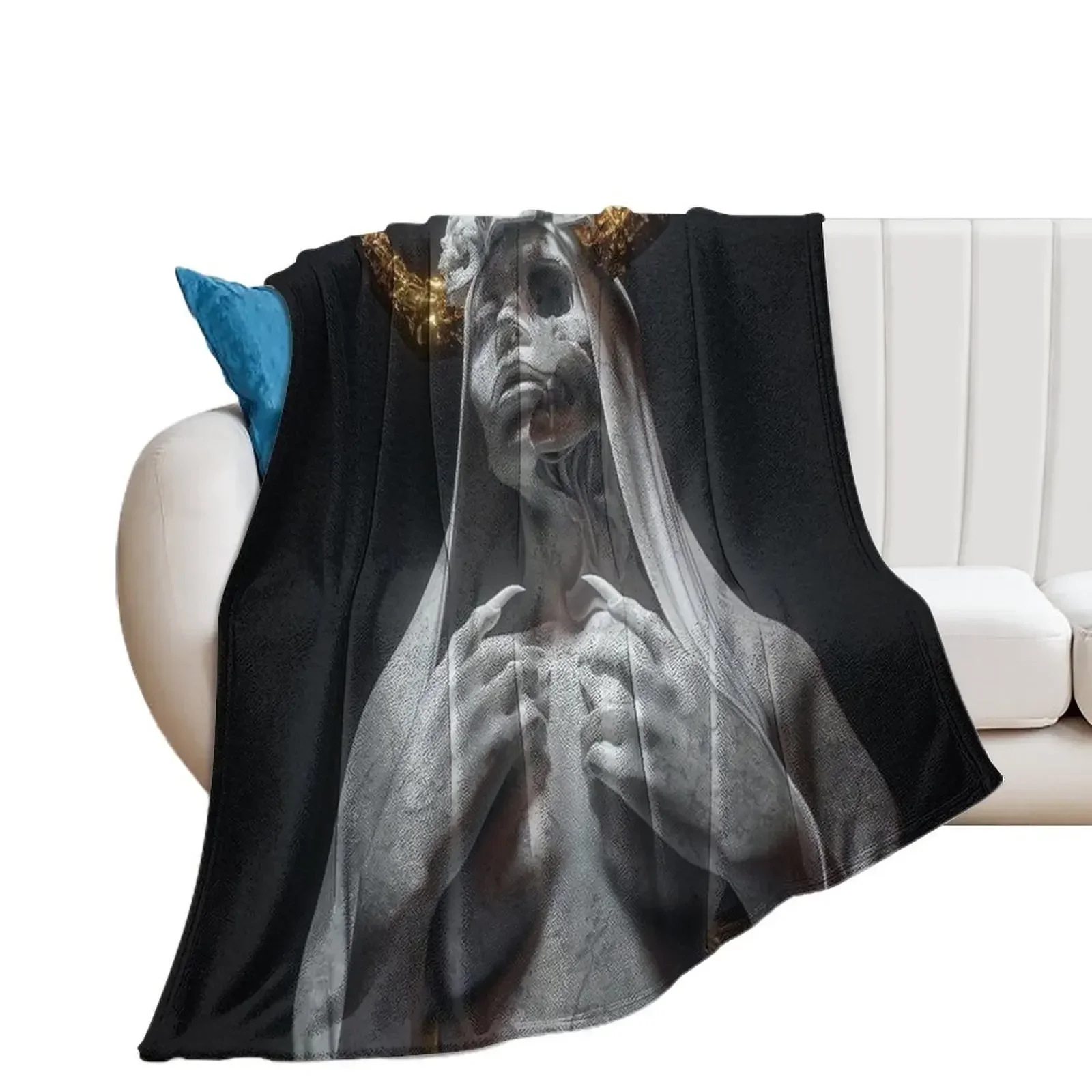 Evil Statue Throw Blanket Decorative Throw Blankets For Baby Sofa Quilt Blankets