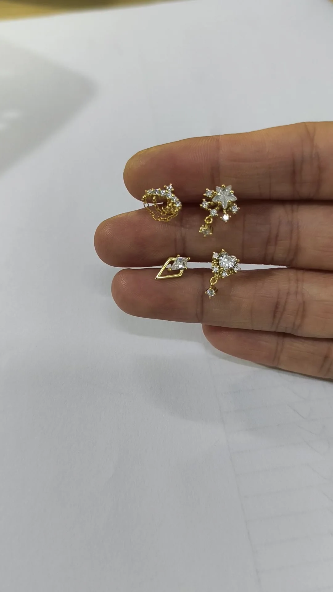 CANNER 1PC S925 Silver Earrings 2025 Trends Ins Tassel Earring Irregular Stud Earrings for Women Fashion Jewelry