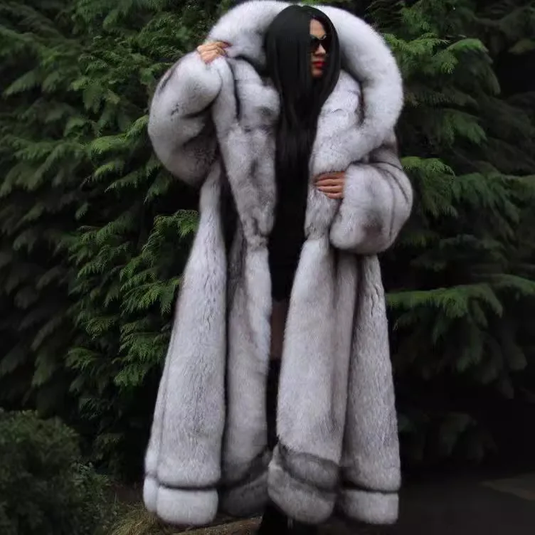 Mulheres jaqueta de pele do falso casaco longo com capuz cardigan grosso fofo quente desgrenhado ponto aberto outerwear 2025 inverno feminino casaco