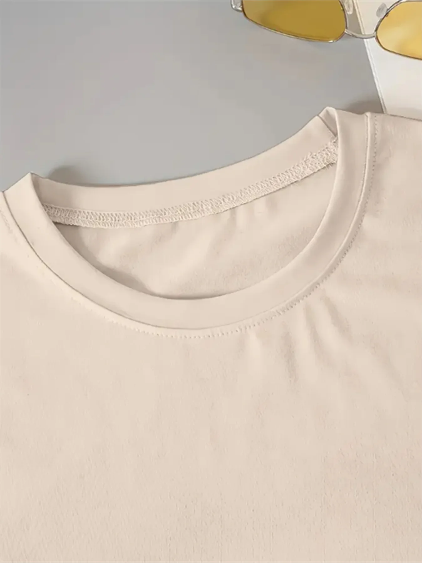 Women'S Casual Knit TShirt Dress with  Letter Print Crew Neck Short Sleeve Fashionable Top Black with Colorful Flag Design