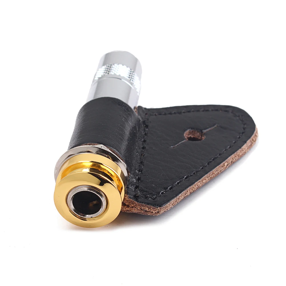 

1Set Copper Endpin Jack for Acoustic Electric Guitar High Grade Material Noise Reduction Cover Gt226 Golden
