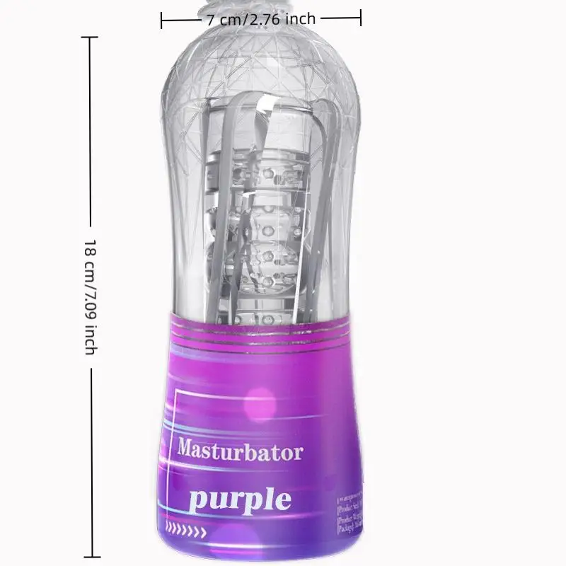 **Male Masturbator Cup Soft Pussy Sex Toys Transparent Vagina Adult Endurance Exercise Adult Supplies Vacuum Pocket Cup For Men view 6