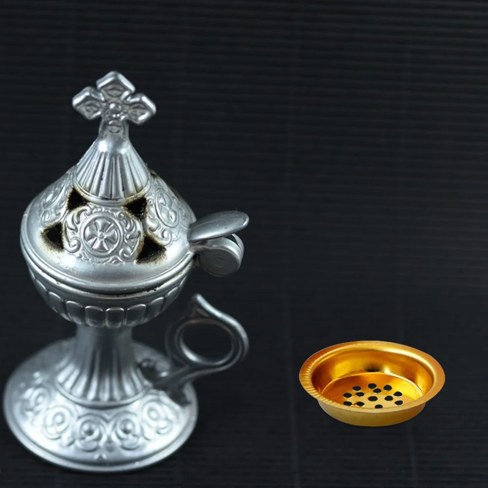 

15Pcs Decorative Incense Burner Trays Unique Arabian Style Iron Mesh Screen for Home Office Party Use Incense Burner Screen