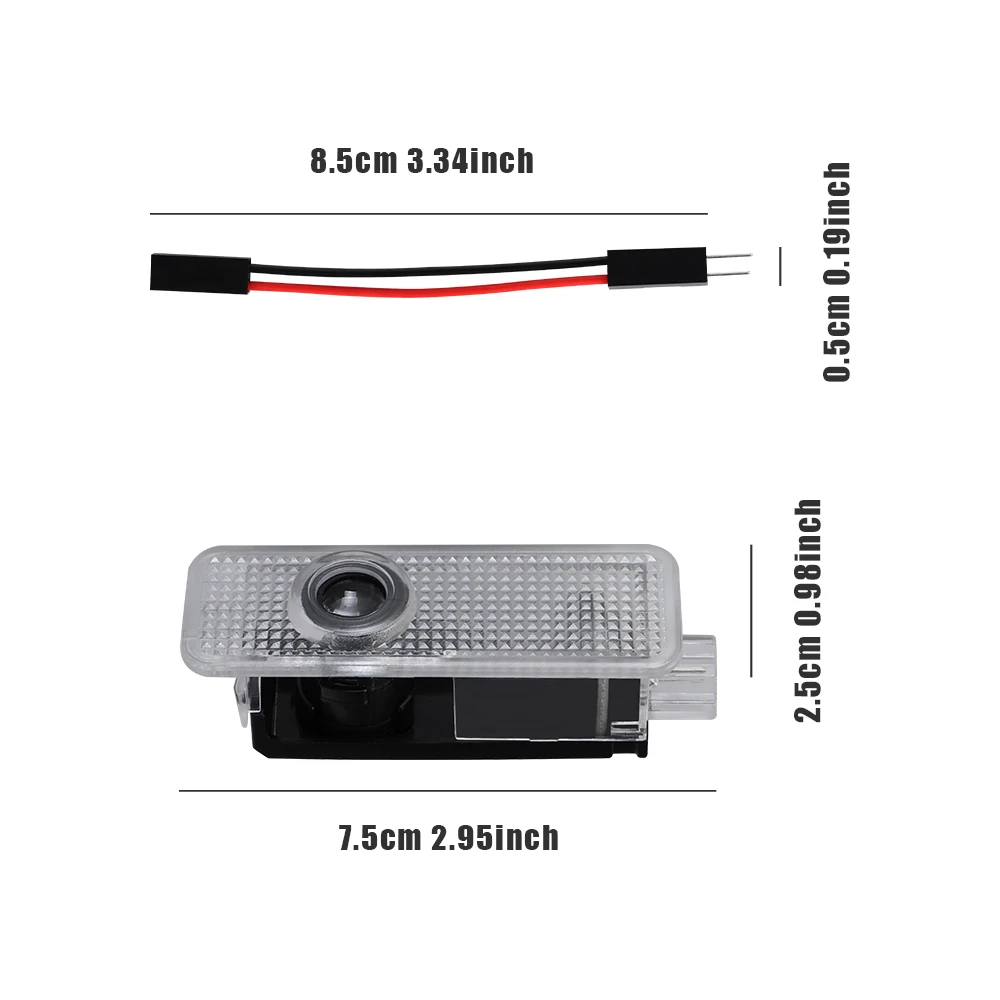 BMW 배지 오리지널 HD 자동차 문짝 웰컴 조명, 자동 LED 레이저 프로젝터 조명, 인테리어 수정 장식 액세서리, 2 개