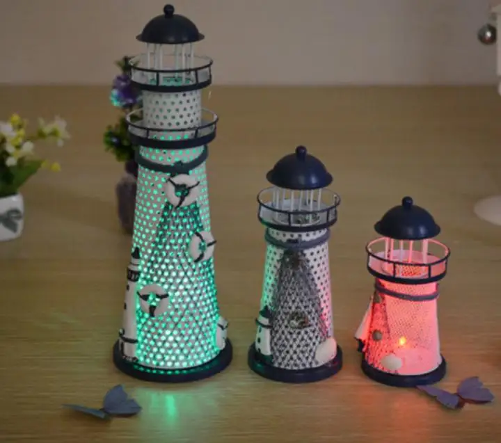 Nieuwe Kleurrijke Licht Up Speelgoed Marine Vuurtoren Kinderen Speelgoed Gift Mooie Home Party Decoratie