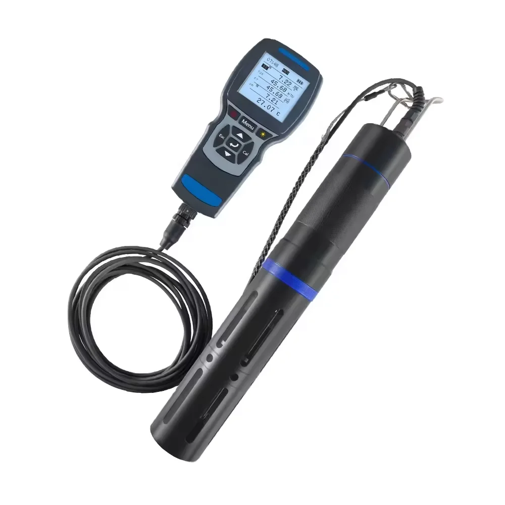 

Multi-Parameter Water Quality Analyzer for Aquaponic Fish Pond DO COND SALT PH TEMP TDS Sensor OEM Customizable