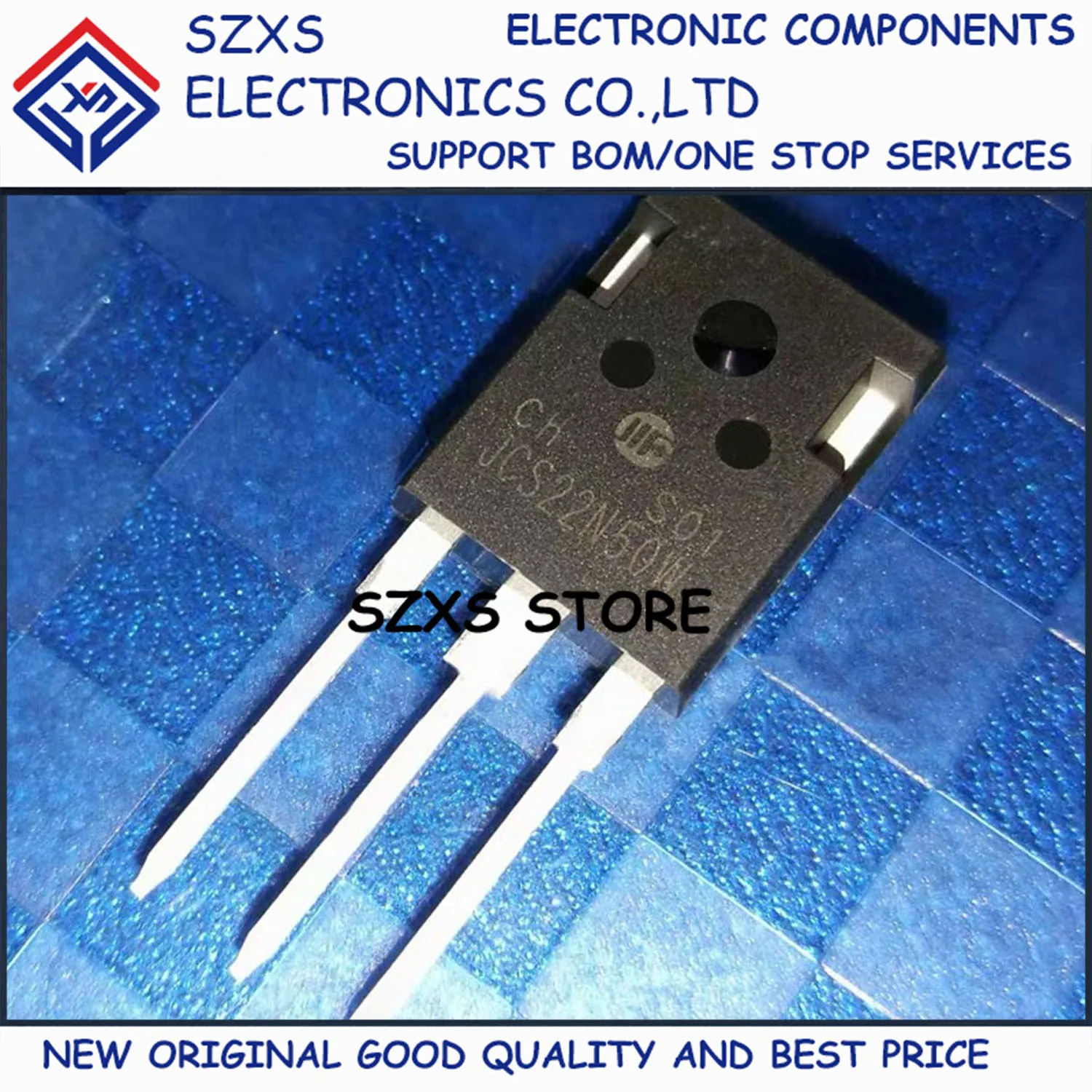 

New Original 10Pcs JCS22N50W TO-247 500V 22A Powerful MOSFET Transistor In Stock Electronic Components Good Quality