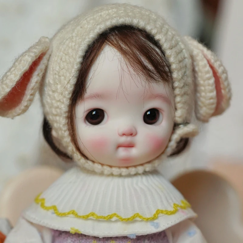 New legitimate bjd sd doll 1/6 Q big head native girl small cloth resin makeup doll joint movable cute baby spot