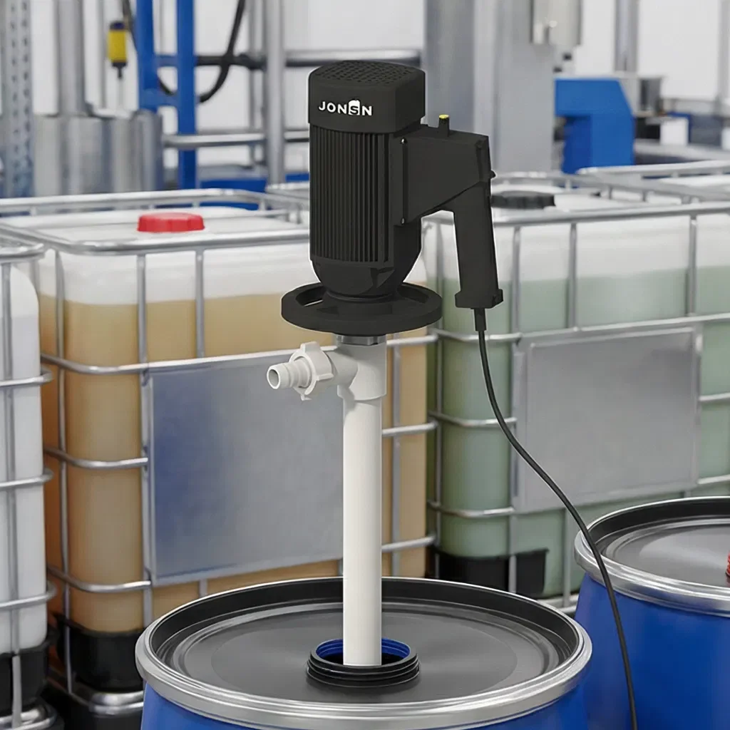Durable No Leak Vertical Drum Pump - Single Screw Shaft Technology