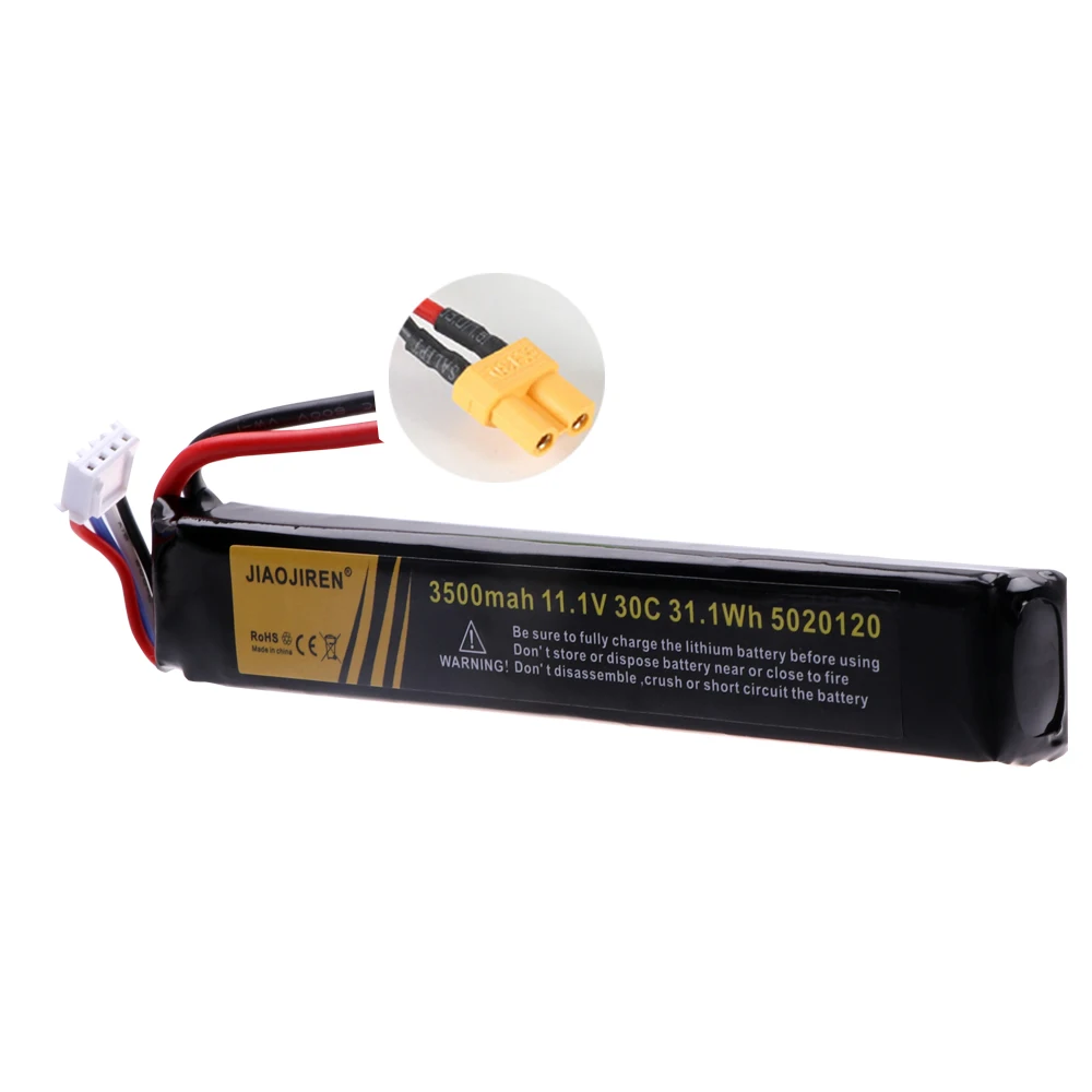RC Water Gun Airsoft LiPo battery 11.1V 3S 3500mAh 30C 5020120 for Airsoft BB Air Pistol Electric Toys Guns Parts 11.1V battery