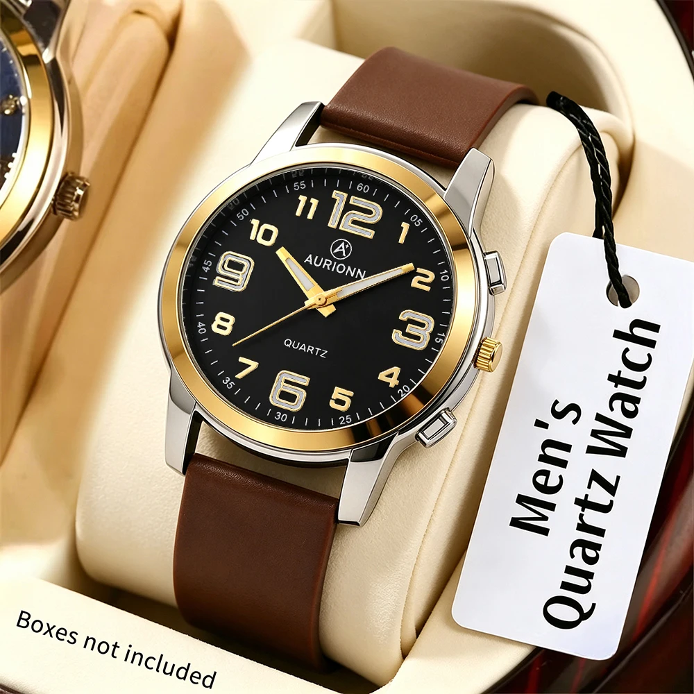 1pc fashionable new men's quartz watch, fashionable strap, handsome dial, suitable for daily wear and holiday gifts