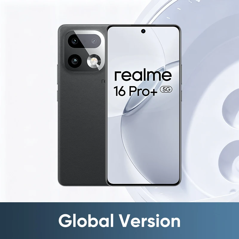 Nieuwe lancering - Smartphone - Wereldwijde versie realme 16 Pro Plus 5G 200 MP LumaColor-camera 7000 mAh-batterij 144 Hz AMOLED-scherm