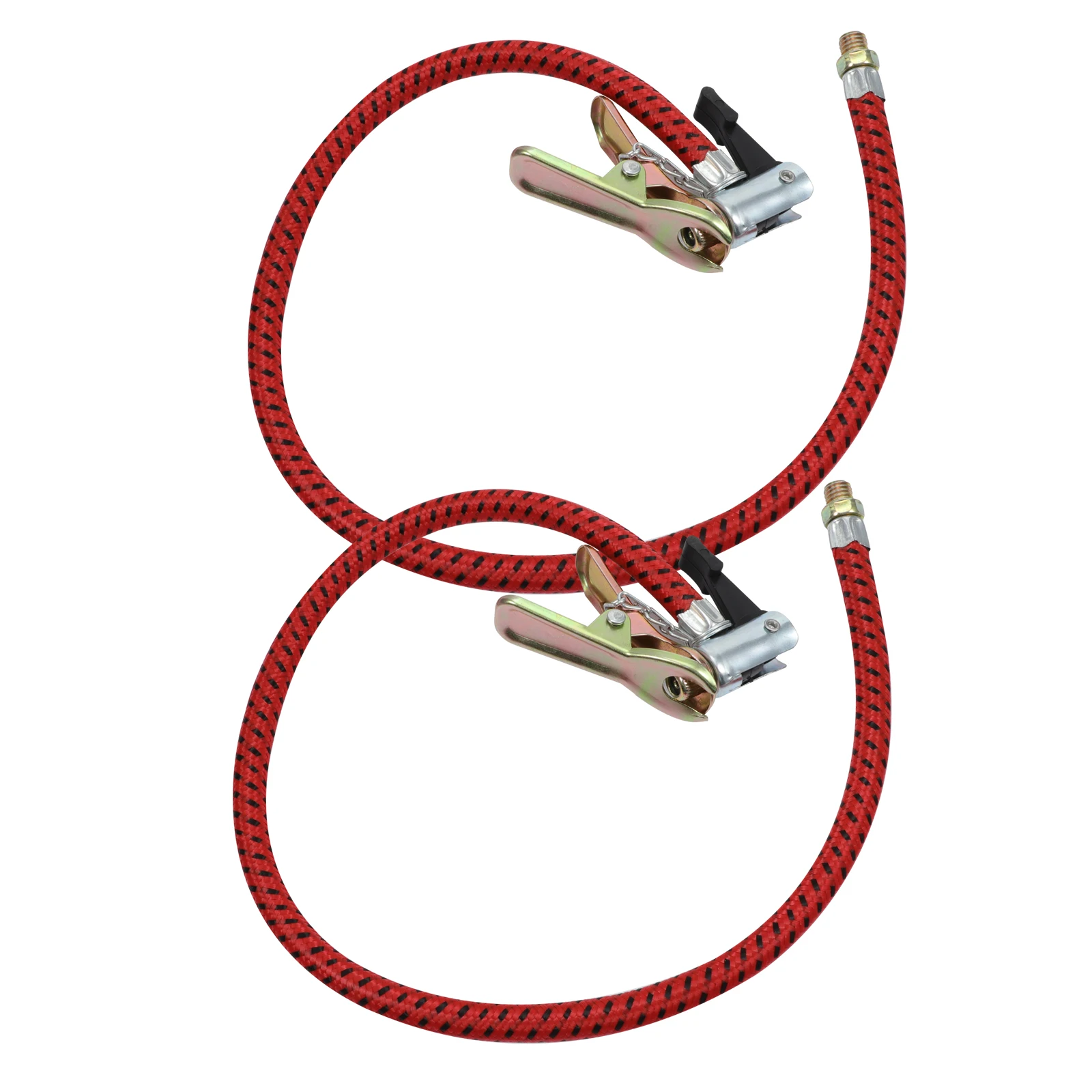 

2pcs Bicycle Pump Extension Tube Tire Hose Air Inflator Bike Adapter Alloy Durable Portable Inflate Basketball Football Vehicles