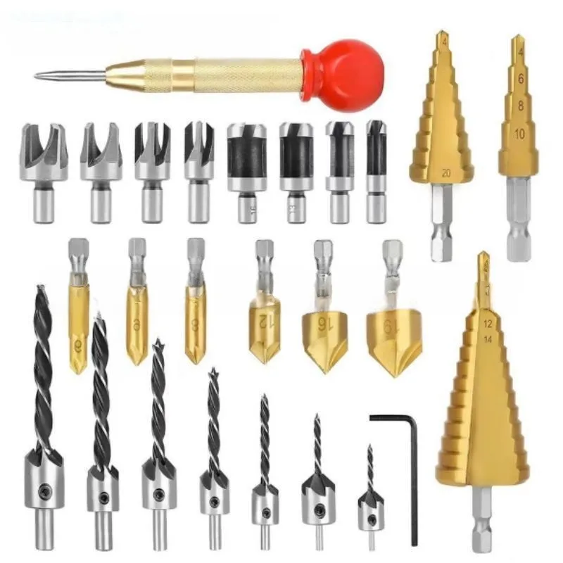 

10 шт., комбинированный набор сверл, пагода, сверло, центральный перфоратор, деревообрабатывающее трехточечное сверло