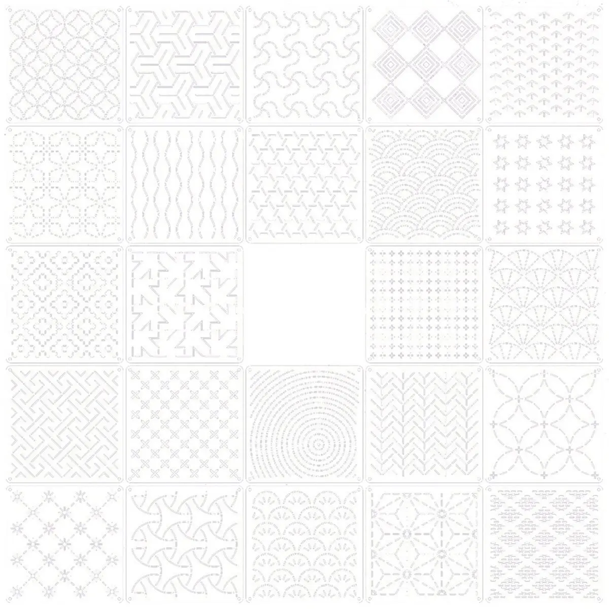 PROMOTION!24pcs 3D Embossing Folder Set Embroidery Pattern Template Hand Quilting for DIY Scrapbooking and Paper Crafting