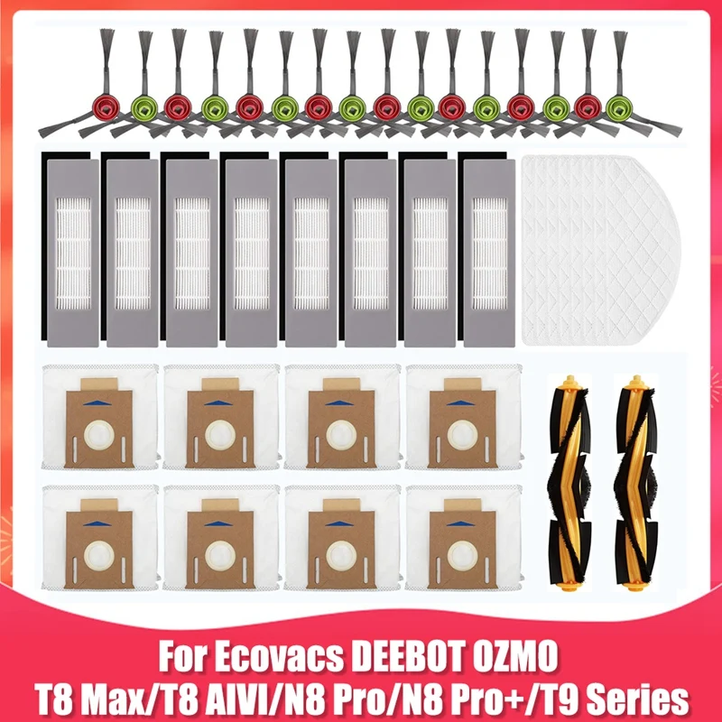 

Promotion!Replacement Parts For Ecovacs DEEBOT OZMO T8 Max T8 AIVI N8 Pro/N8 Pro+ Robot Vacuum Cleaner