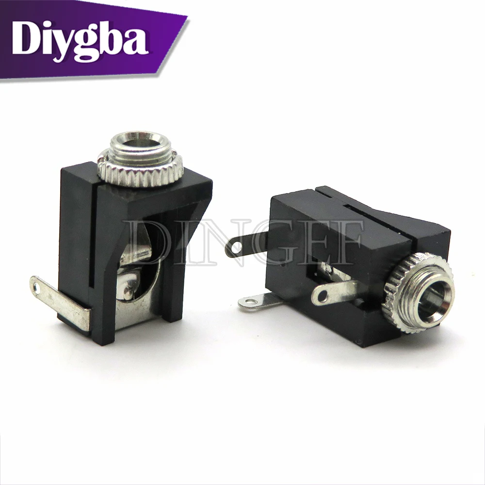 10PCS/lot PJ302 PJ-302 3.5MM Female Audio Connector 3 Pin DIP Headphone Jack Socket DIYGBA