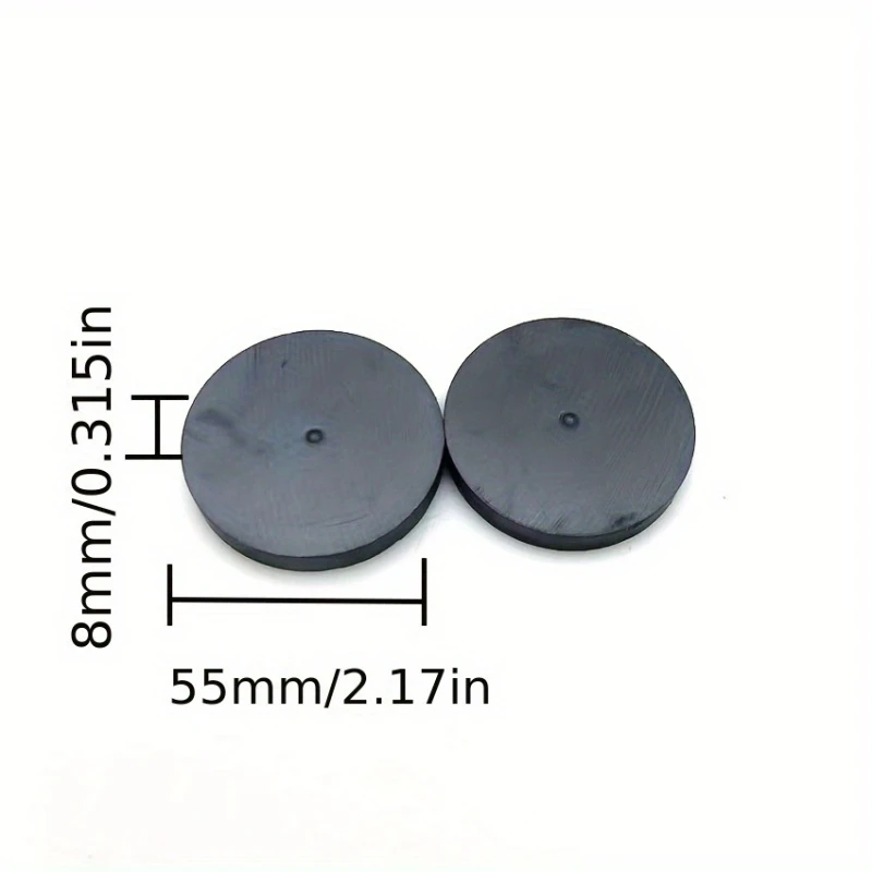 Factory direct 55*8mm round ferrite magnet disc - ceramic permanent magnet for speaker equipment and magnetic adsorption