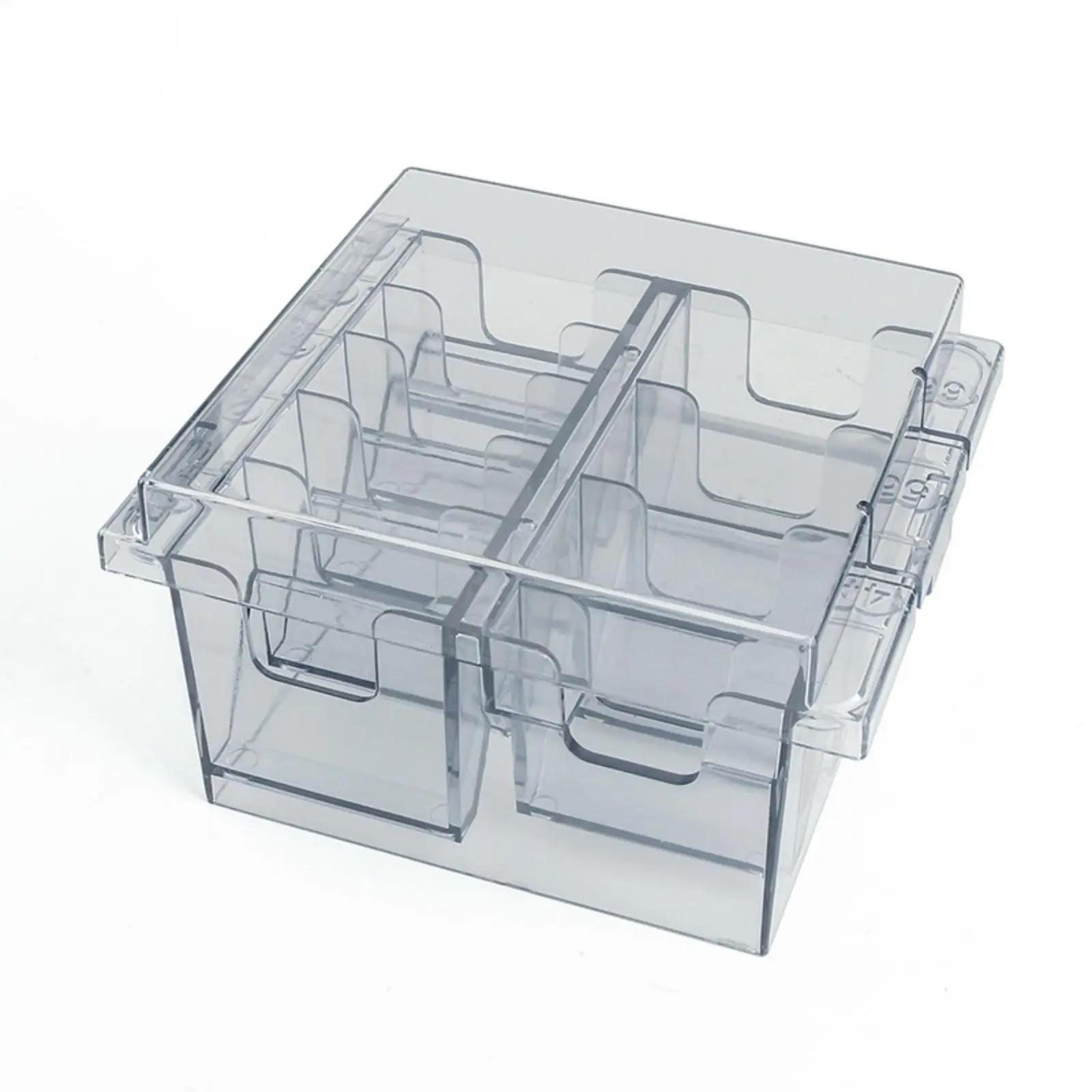 Hair Clipper Organizer Secure Lid Storage Case for Adjustable Trimmer Guards for Barber Countertop