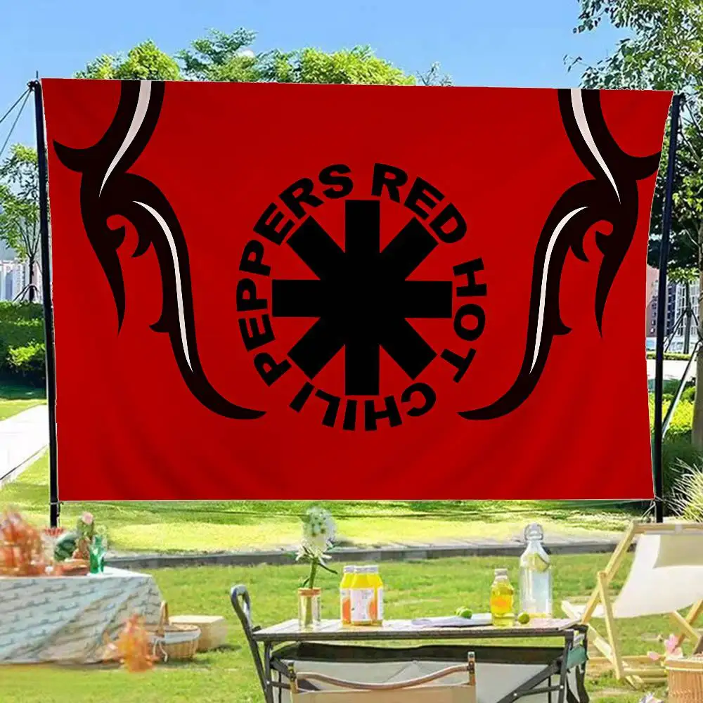 Red Hot Chili P-Peppers Band Retro Flags Multiple Choice Living Studio Booth Interior Decoration Banner