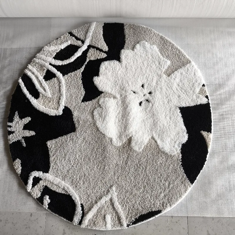

ins plant velvet carpet · premium bedroom super soft velvet bedside living room non-slip coffee table mat