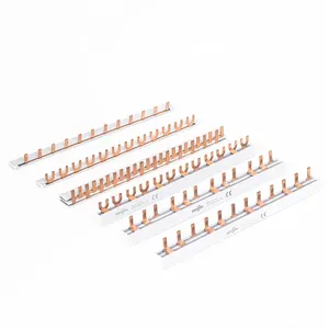 PIN TIPO Garfo Tipo Barramento De Cobre para Caixa De Distribuição Disjuntor MCB 63A Conexão De Barramento Do Conector 6 principais vendas terminais eletricos garfo - №2