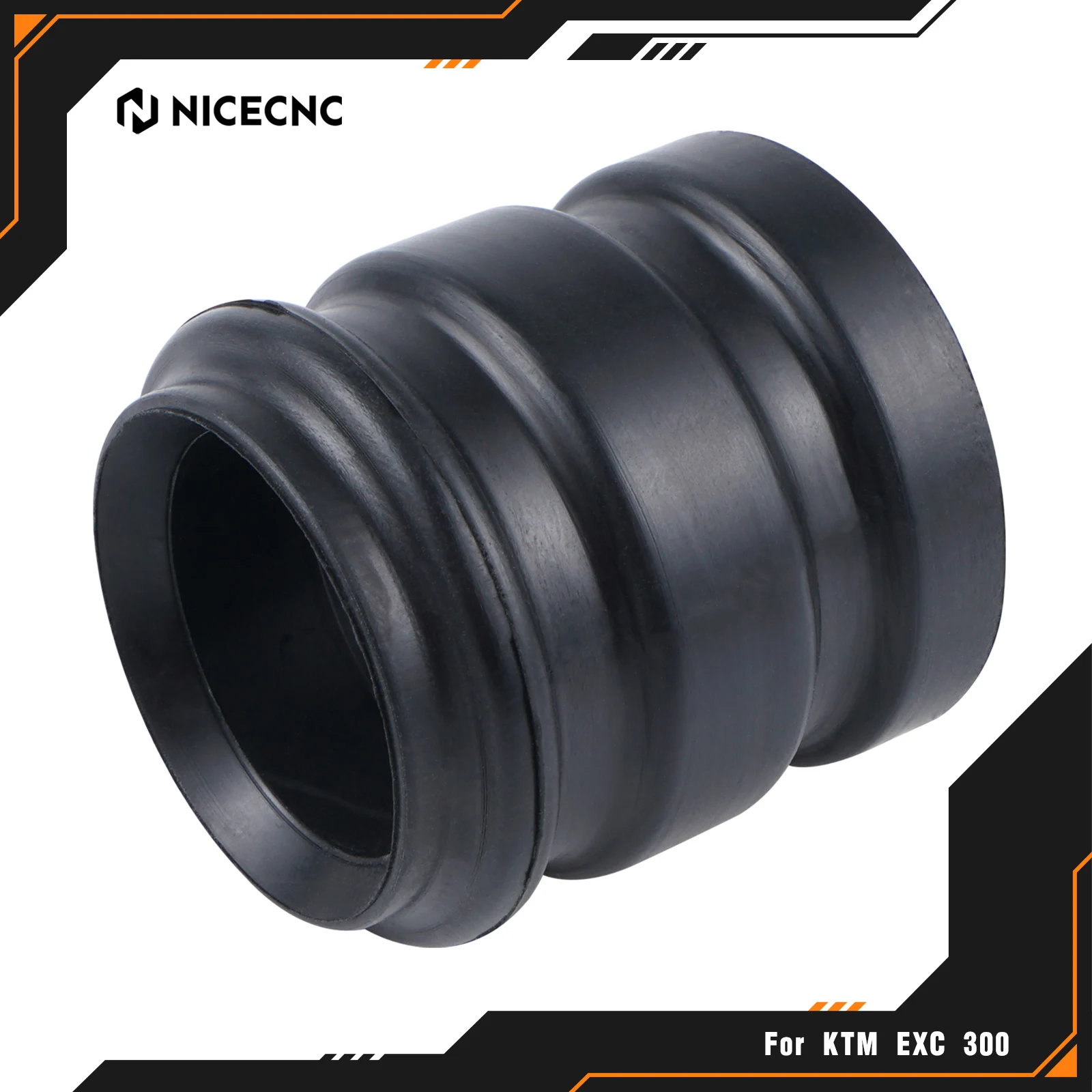

NICECNC For KTM EXC 300 MXC XCW XC SX 6D Freeride 250 300 1998-2016 29/31MM Exhaust Tailpipe Rubber Seal Gasket Silicon Sleeve