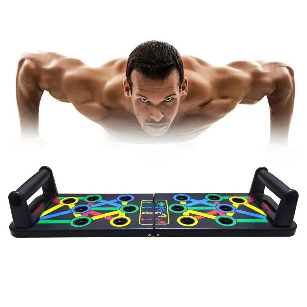 Pieghevole 14 in 1 Push Up Board regolabile multifunzione Pushup Fitness Stand petto Muscle Building staccabile