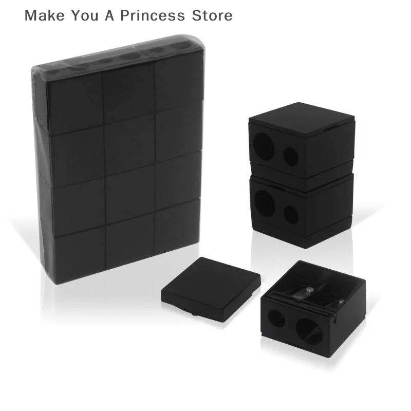 

Plastic Double Hole Eyebrow Pencil Sharpener Eye Shadow Pencil Lip Liner Special Pencil Sharpener Manual Pencil Sharpener