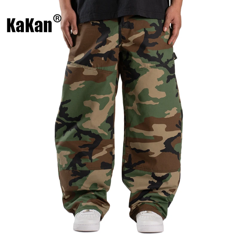 

Kakan - New Men's Camouflage Workwear Jeans, Men's Pants Loose Camouflage Jeans