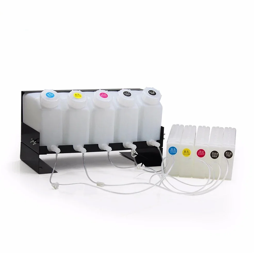 

5Colors Bulk ink system with chip for Epson T3000 T5000 T7000 T3070 T5070 T7070 T3200 T5200 T7200 T3270 T5270 T7270 CISS printer