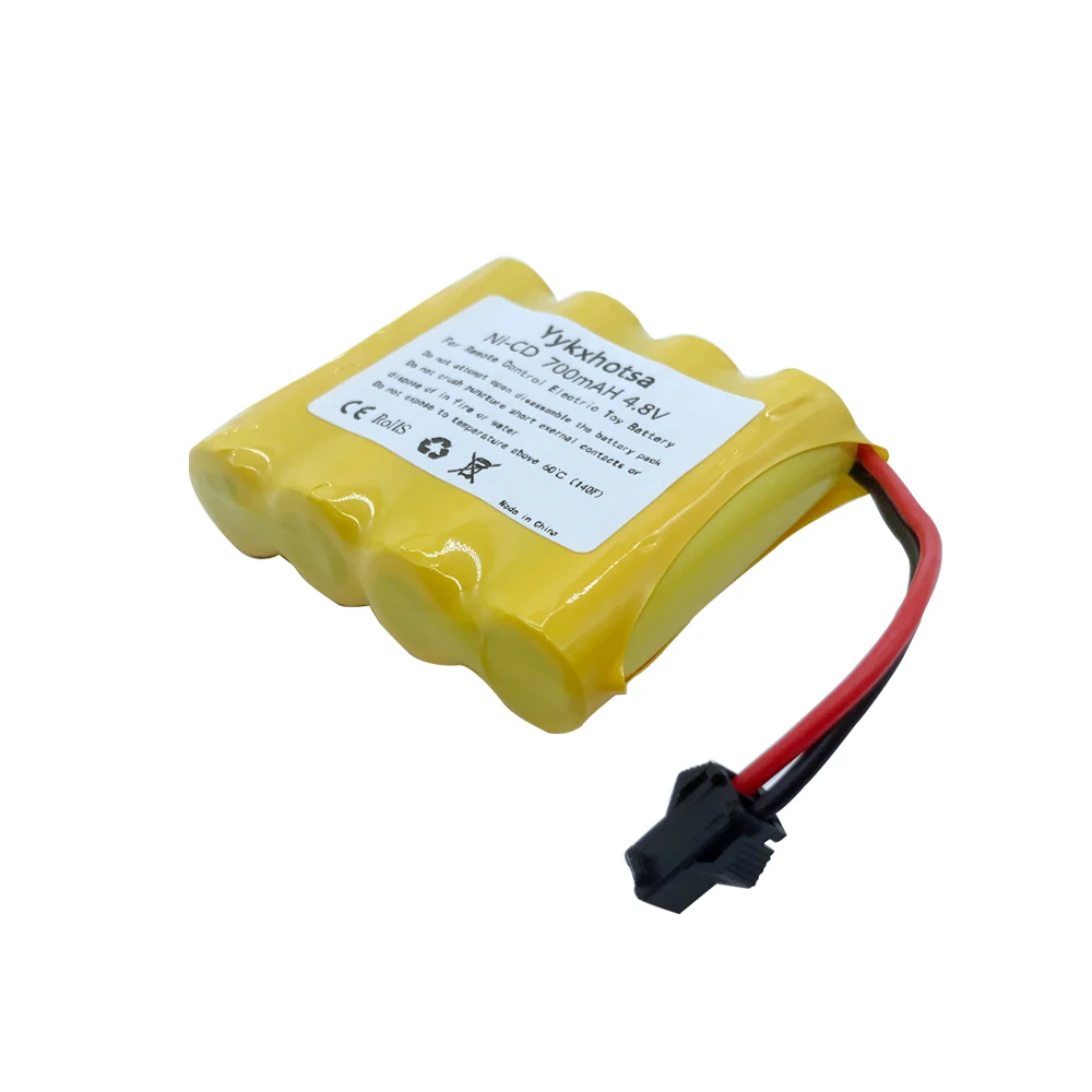 Akumulator 4,8 V 700 mAh NI-CD do łodzi RC Model zabawki pistoletu 4,8 V akumulator nicd 4 * akumulator AA SM/JST/EL-2P/Tamiya/5557 Wtyczka