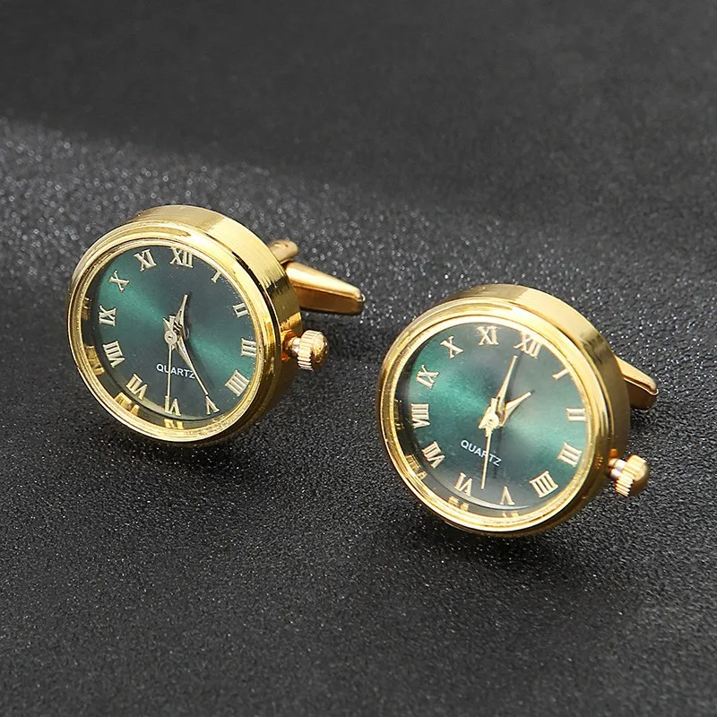 

Men's cufflinks watch function cufflinks formal dress gift suit accessories clothing shirt accessories electronic clock cufflink