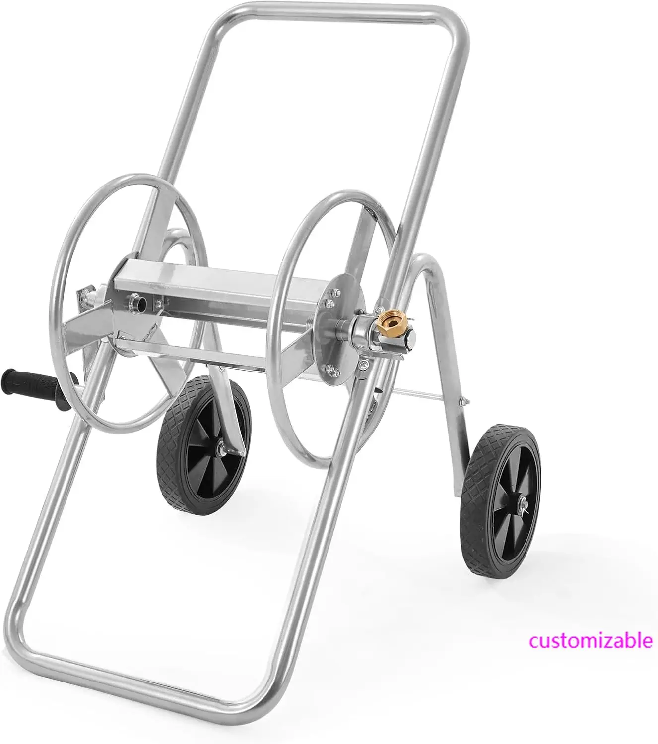 

Hose Reel Cart, Hold Up to 175 ft of 5/8’’ Hose (Hose Not Included), Garden Water Hose Carts Mobile Tools with Wheels, Heavy Dut