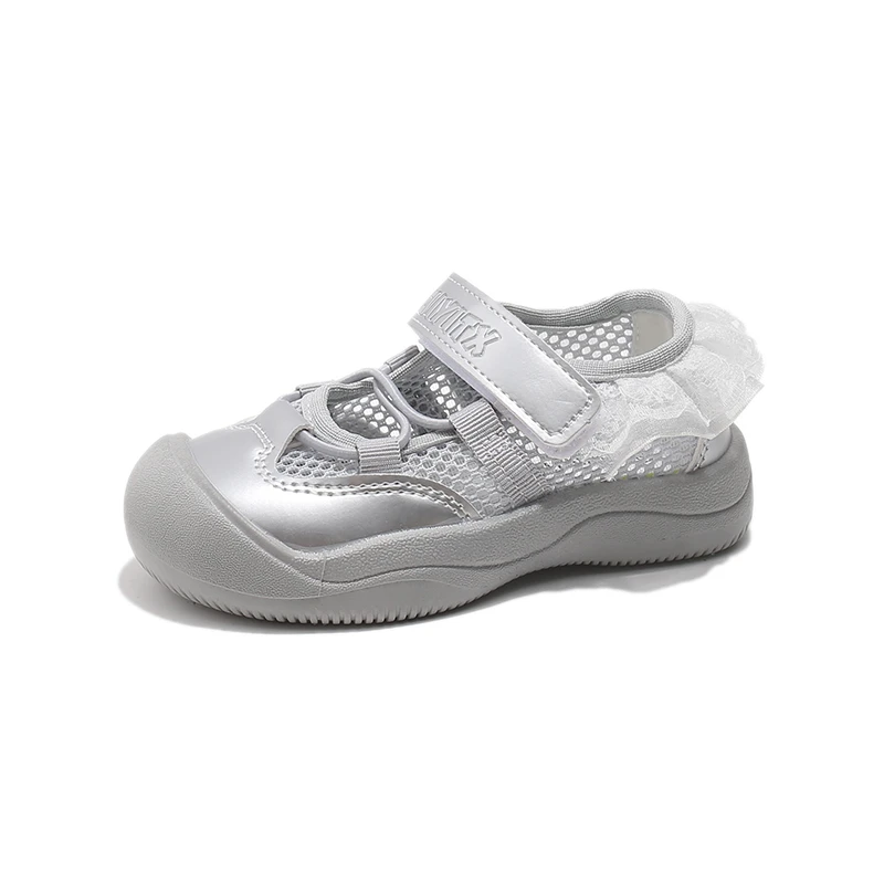 Girls Princess Shoes Lace Sneakers Kids Soft Sole Mary Jane Shoes Toddler Breathable Casual Shoes for Party Wedding