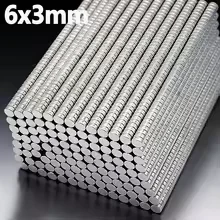 6x3mm Round Super Strong Neodymium Magnet N35 Powerful Magnetic NdfeB Permanent Refrigerator Magnet imanes DIY