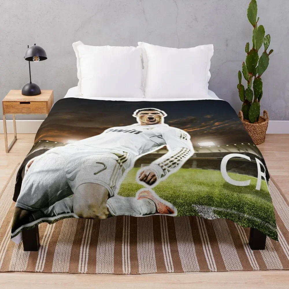 CR7 Throw Blanket Cozy Light Blanket for Travel Camping Picnic