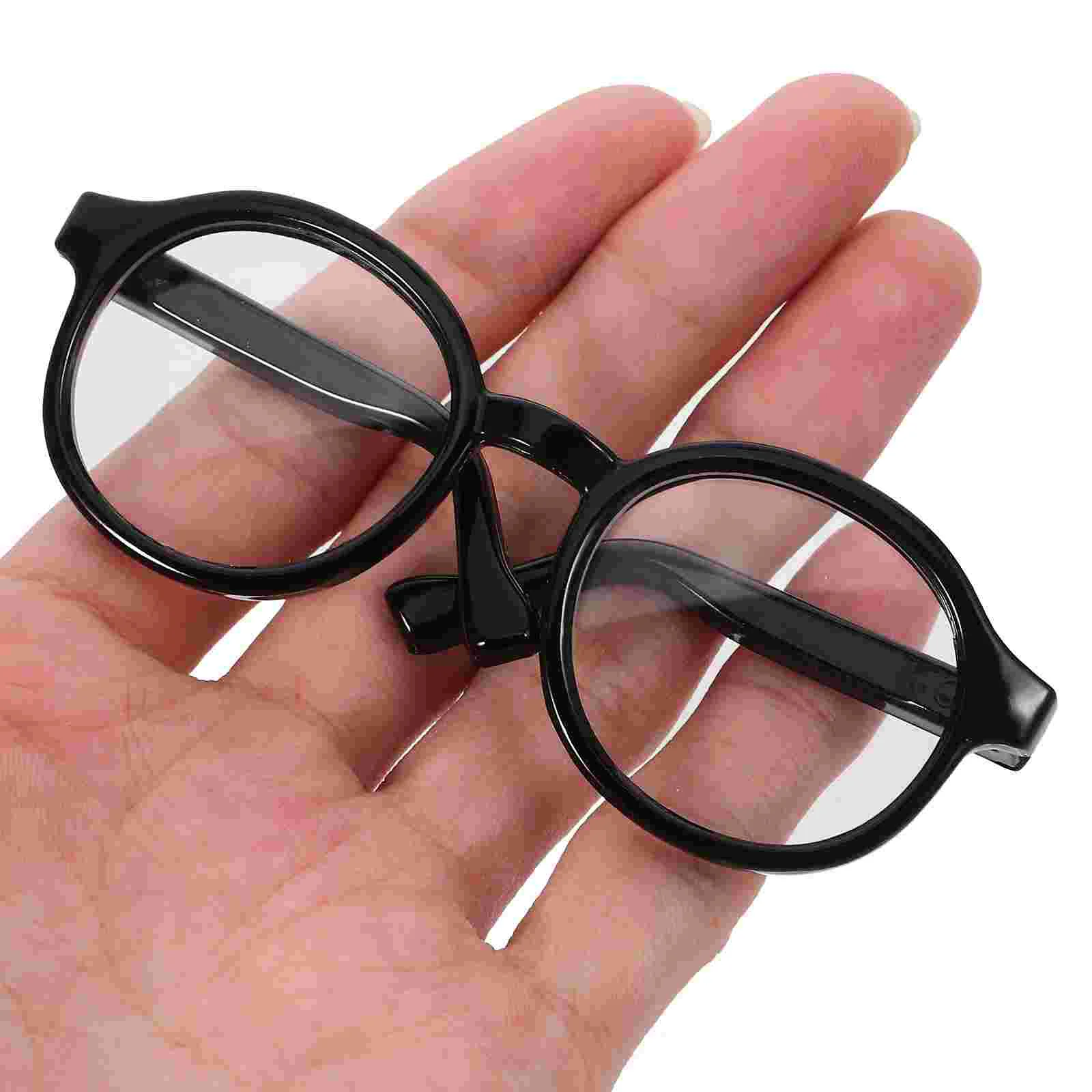 Lunettes lunettes accessoire jouer petite marionnette Mini pour poupées lunettes décor plastique lunettes de soleil jouet Costume