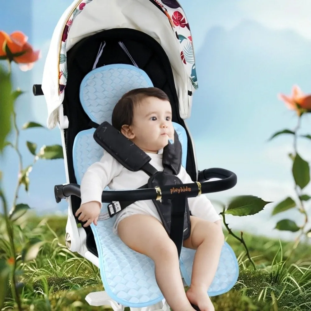 

Pram Lining Infants Baby Strollers Cooling Mat Breathable Pram Pad Baby Stroller Cushion Solid Color Soft Pushchair Car Mat