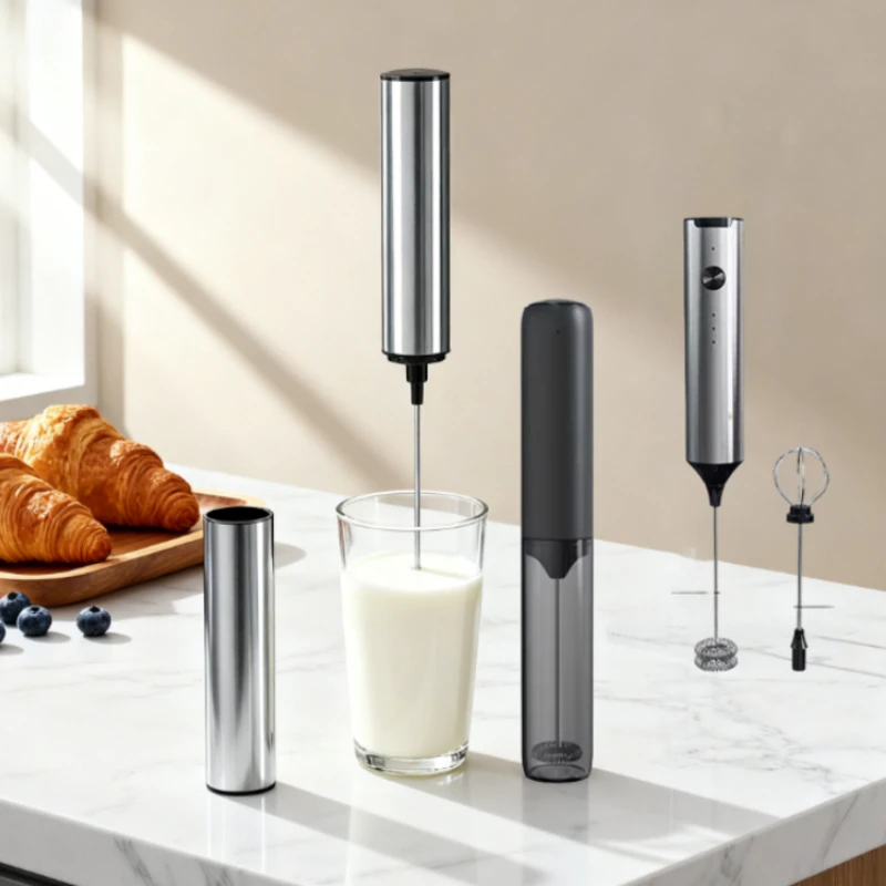 

Electric Milk Frother Household 3 Speeds Rechargeable Coffee Blender Covered Storage for Milk Drink Coffee Cooking Tool