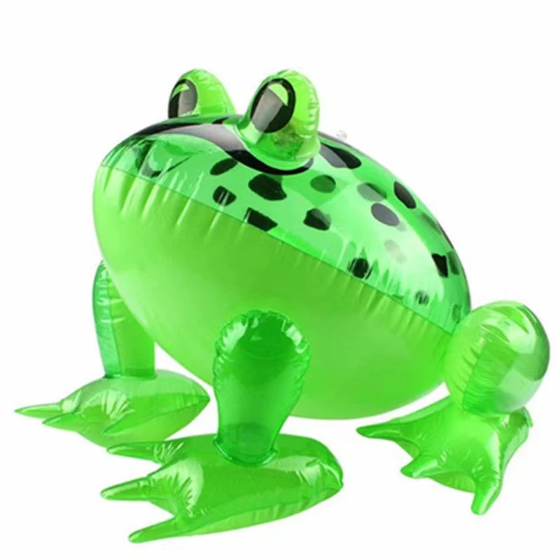Glowing Inflatable Green Bouncing Frog Toad Ballon Jungle Animal Toy Funny Kids Party Gift Birthday Wedding Decoration