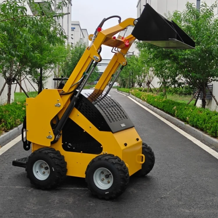 Free Ship SDLOT S500 Stand on Mini Crawler Skid Steer Loader Kubota CE EURO5 EPA Brush Cutter Large Commercial Lawn Trimming Job view 2