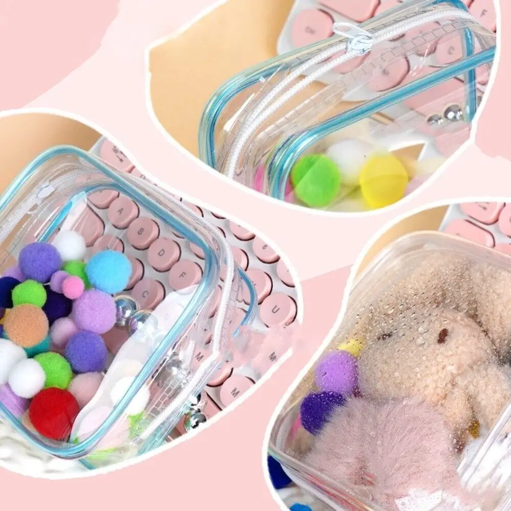 NEW PVC Clear Outdoor Bag Doll Accessories Bag Decoration Doll Display Box Data Cable Key Earphone Toy Storage Case