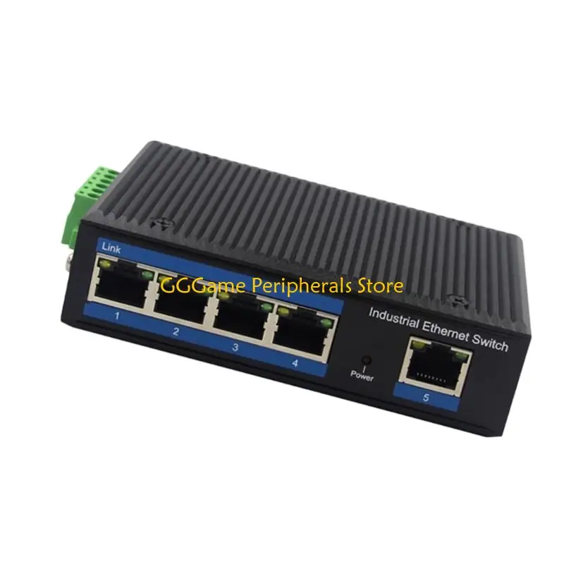 u55b-5-port-fast-ethernet-switcher-with-industrial-protections-and-din-mount-for-secure-networking-expansion