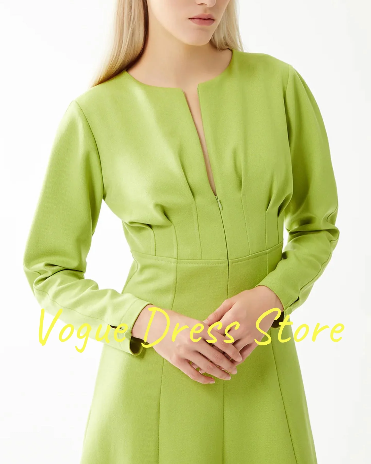 맞춤형 기질 저지 이브닝 드레스 고품질 긴 소매 v 넥 댄스 파티 드레스 맞춤 제작 특별 행사