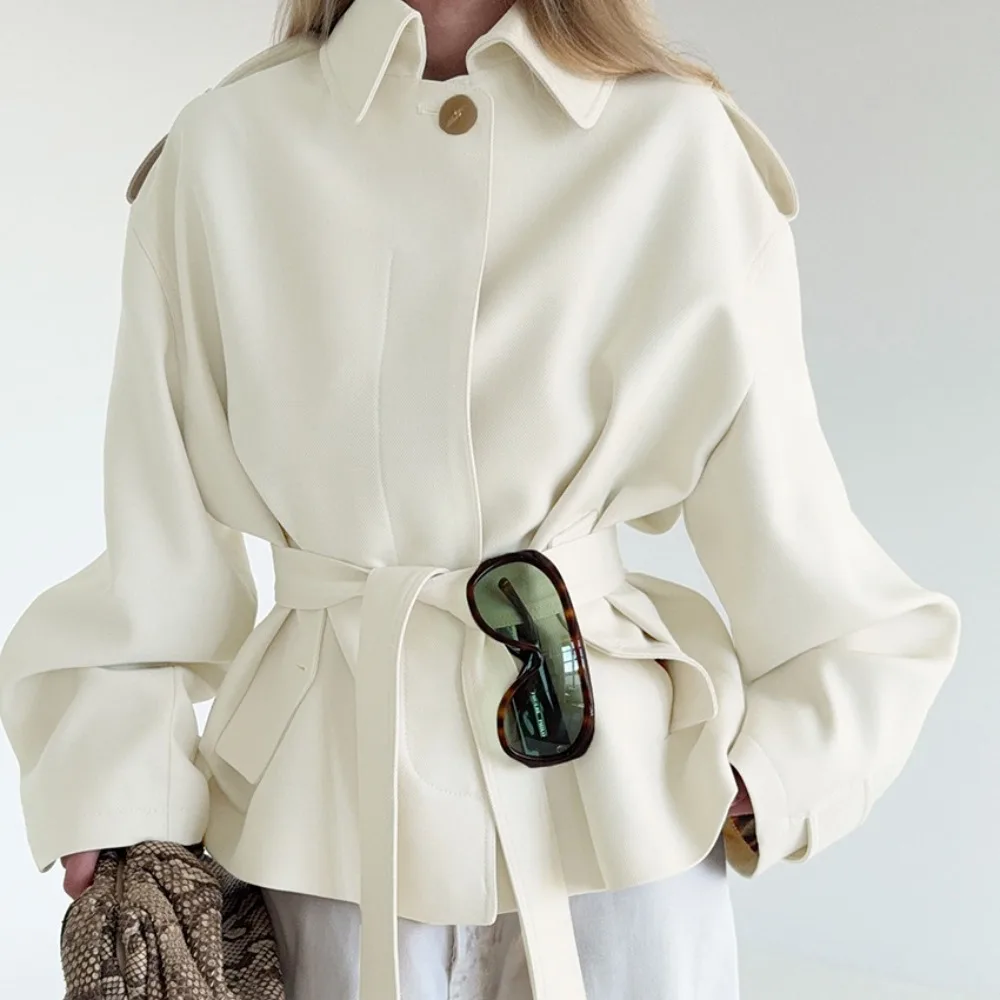 

Retro Frosted Velvet Cardigan Windbreaker Jacket Autumn and Winter Women Elegant Street Travel Warm Windproof Casual Jacket